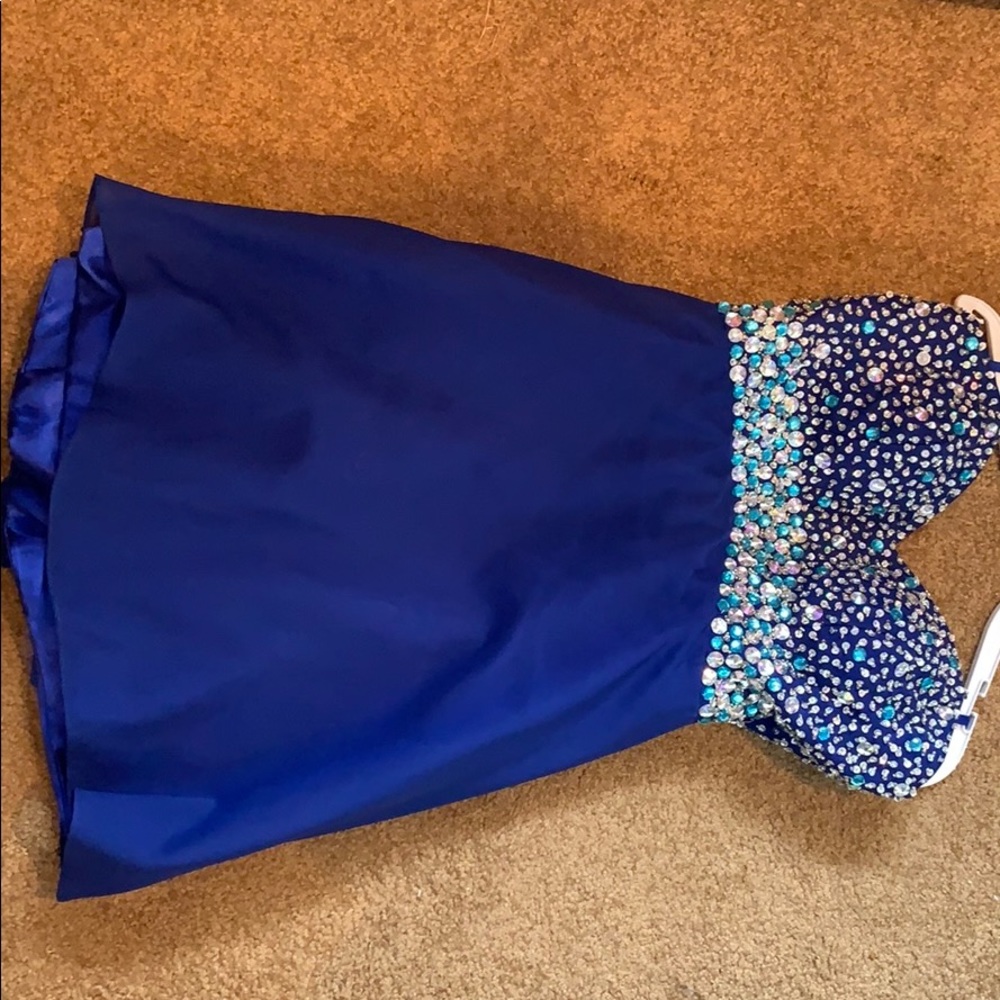 Strapless prom dress